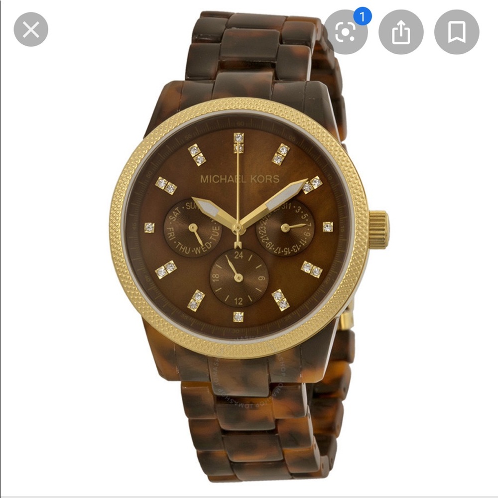 Tortoise Shell Michael Kors Watch